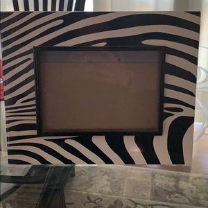 Zebra picture frame
